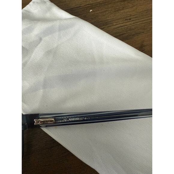 MarchoNYC Blue Rectangle (51•16) Glasses - Picture 4 of 6